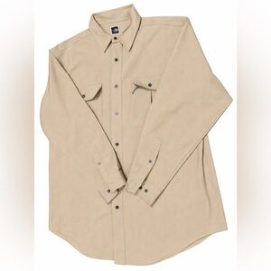 The North Face Men’s Twill Button-Front Shirt Tan Size L